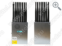 Мобильный мультичастотный подавитель Терминатор 50-5G (24х24) - передняя и задняя панель